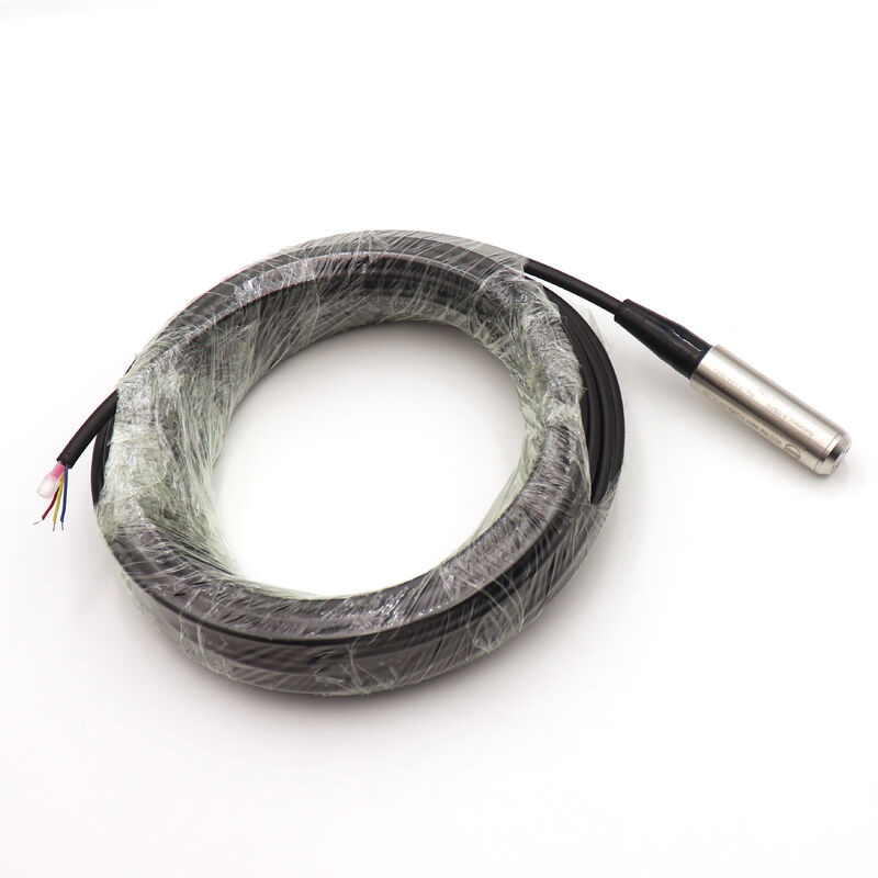 Αισθητήρας στάθμης υγρού νερού 4-20mA 0-10V εξόδου RS485, πομπού στάθμης βάθους νερού υποβρύχιος για πηγάδια 500μ