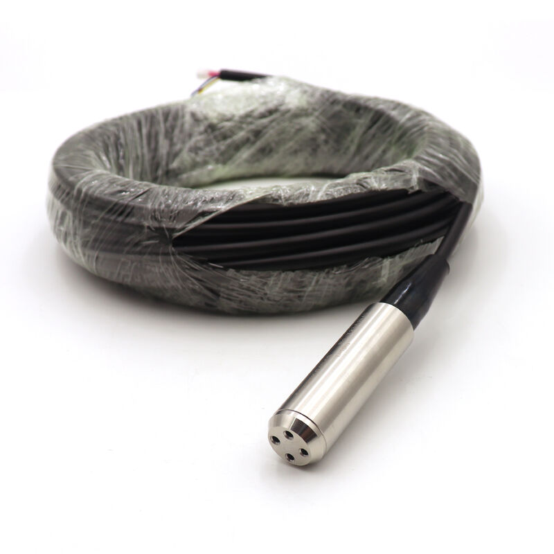 Αισθητήρας στάθμης υγρού νερού 4-20mA 0-10V εξόδου RS485, πομπού στάθμης βάθους νερού υποβρύχιος για πηγάδια 500μ