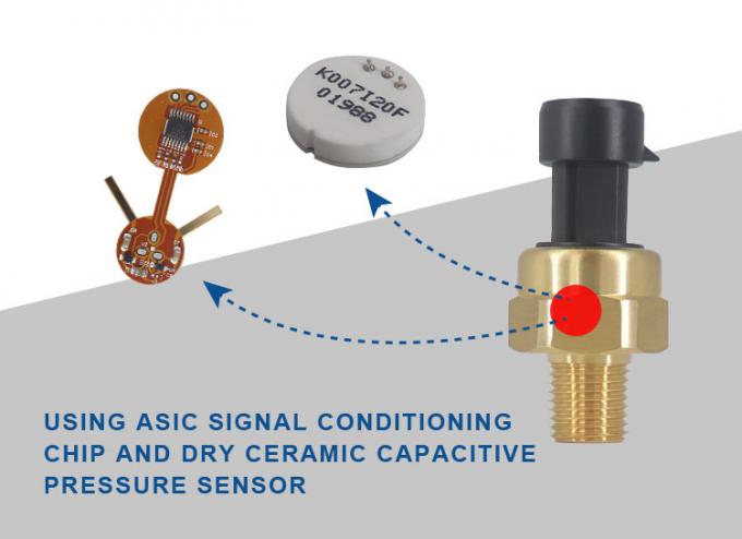Βαρομετρικός υδραυλικός αισθητήρας συσκευών αποστολής σημάτων πίεσης αέρα ορείχαλκου 0.5-4.5VDC Arduino